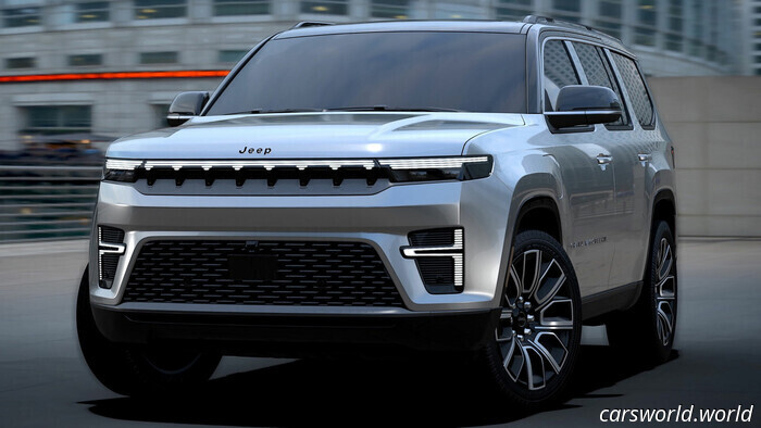 Новый Grand Wagoneer от Jeep показывает лицо, но скрывает кое-что еще большее | Carscoops